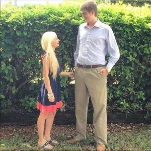 Navy dress, worn once!